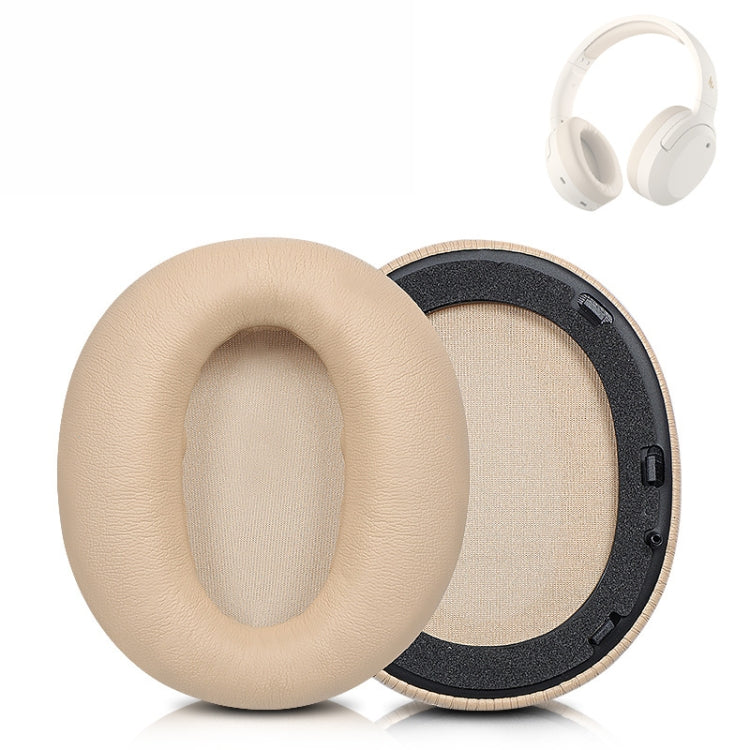 2 Khaki Sponge Earmuff Covers for Edifier W820nb Headset