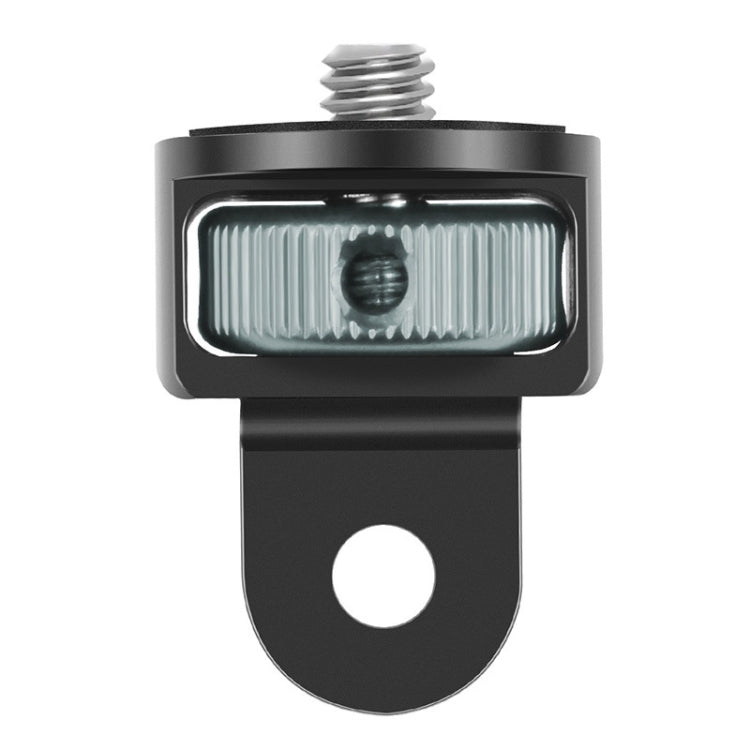 1/4 Inch Screw Converter Tripod Adapter for Sports Camera (Black Titanium) with 360-Degree Rotation