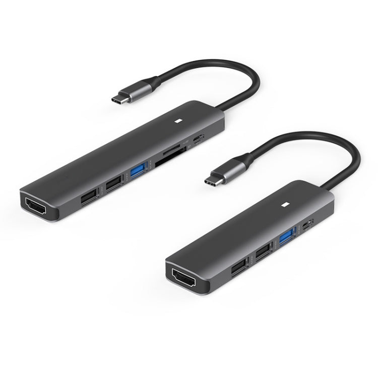 Blueendless 7-in-1 Type-C Hub with HDMI 4K and High-Speed Transmission