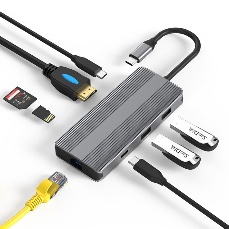 Blueendless 8-in-1 Type-C Docking Station for High-Speed Connectivity