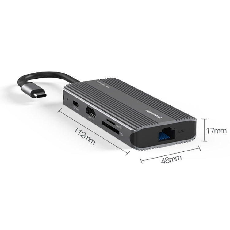 Blueendless 8-in-1 Type-C Docking Station for High-Speed Connectivity