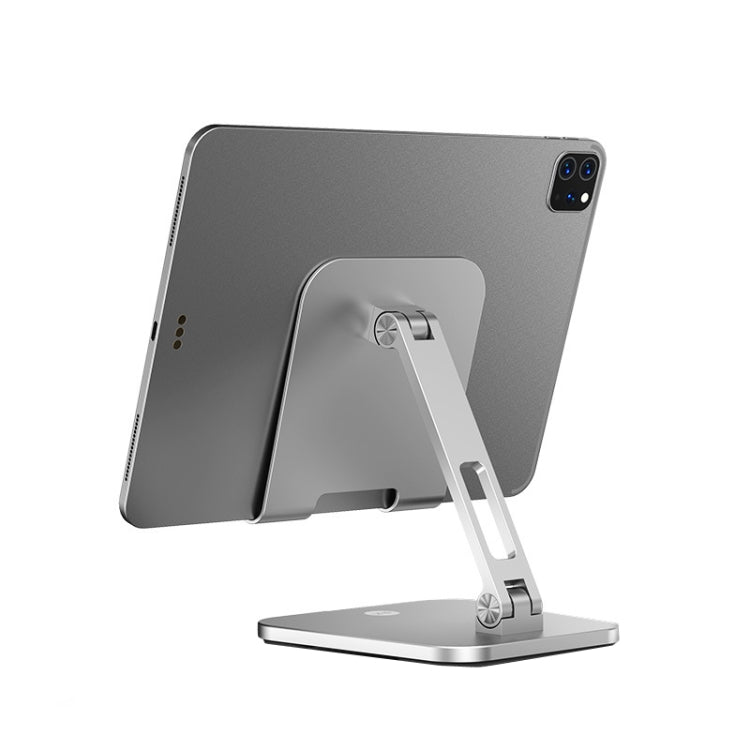 SSKY X22 Aluminum Alloy Folding Tablet Stand, Large Size, Silver Color
