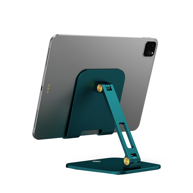 SSKY X22 Metal Folding Desktop Mini Portable Tablet Stand - Large (Green)