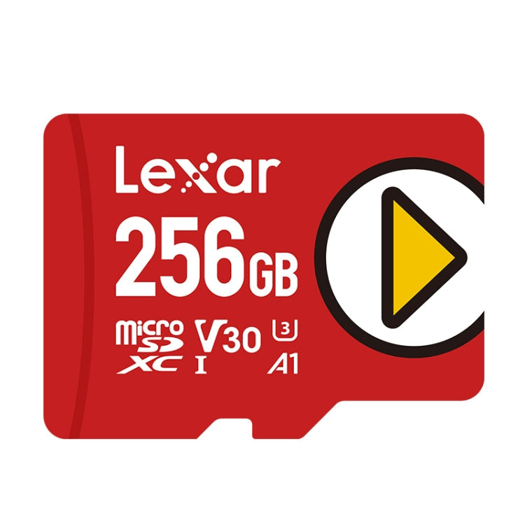Lexar High-Speed 256GB TF Card with SD Adapter Red