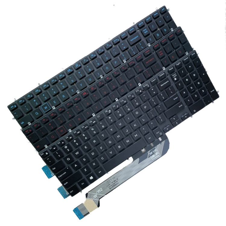 White Backlit US Keyboard for Dell Inspiron 15-7566 5567 7567 5565 5570 7577 P65F