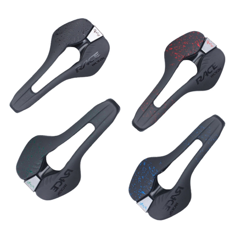 RACEOWRK RK068 Black Mountain Bike Microfiber Leather Seat Cushion