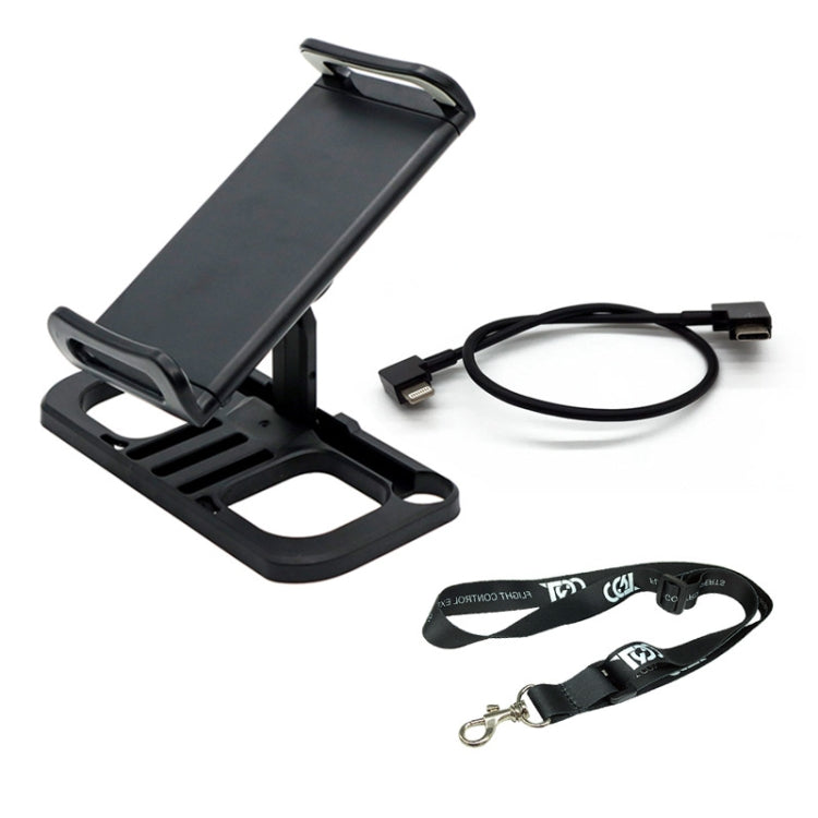 Drone Tablet Holder with Adjustable Clip and Lanyard