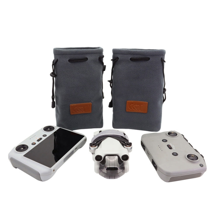 Thickened Flannel Storage Bag for DJI Mini 3 Pro and RC-N1 Remote Control