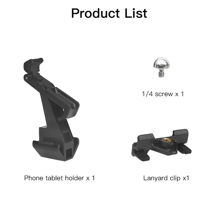 RCSTQ Remote Control Phone Tablet Bracket for DJI Drones - Clip Style