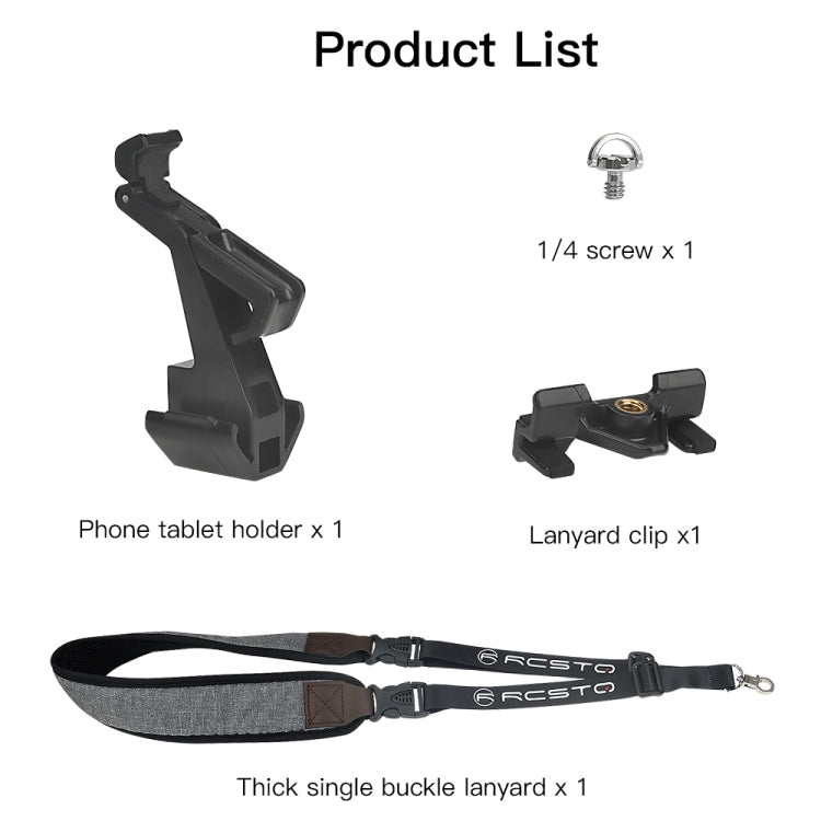 Remote Control Phone Tablet Bracket for DJI Drones with Thick Lanyard