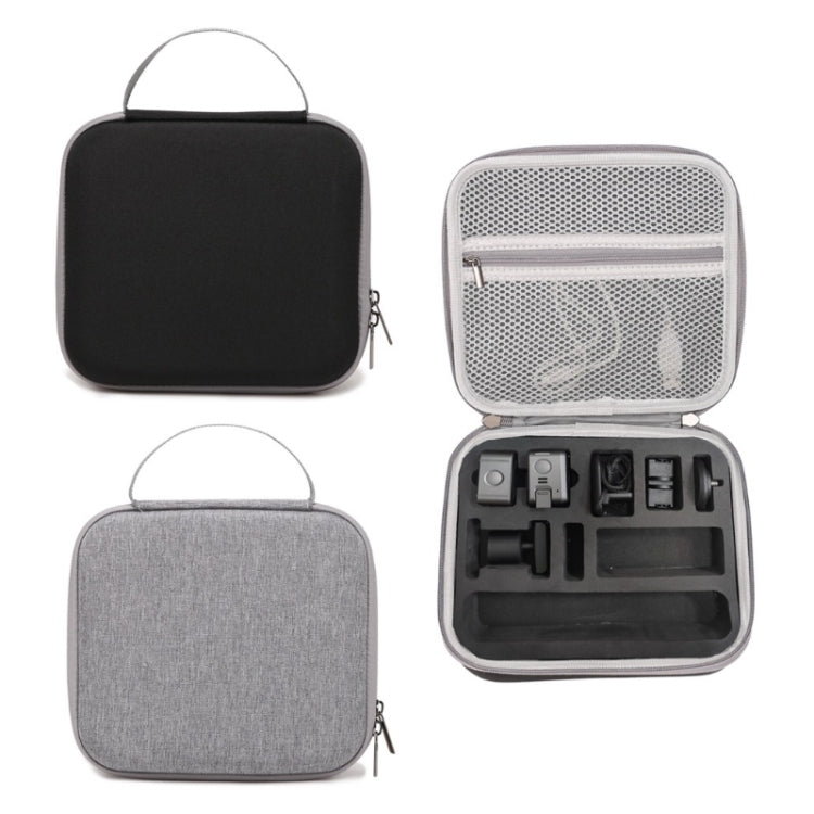 Gray Action Camera Carrying Case for DJI Osmo Action2 with Nylon + EVA Shell