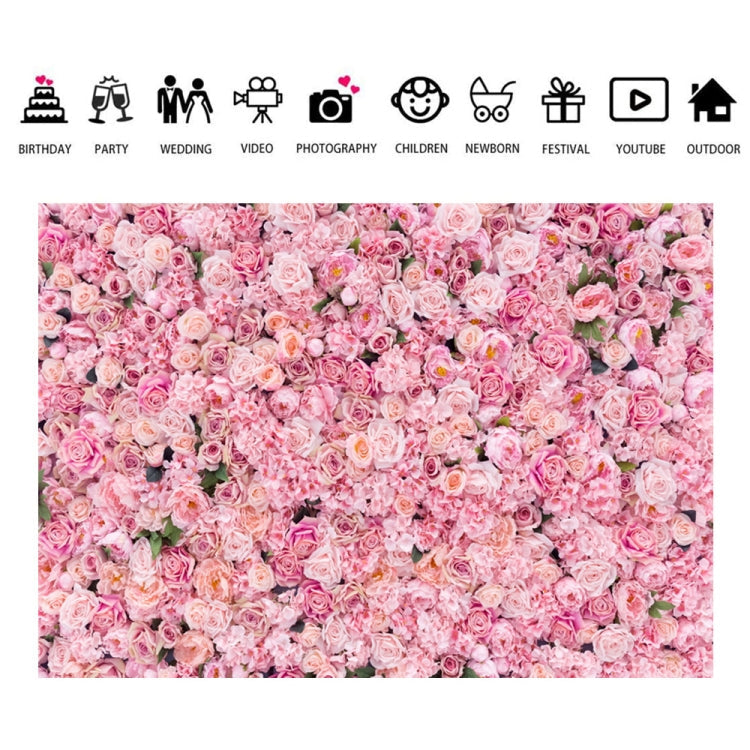 Pink Rose Photography Backdrop - 2.1m x 1.5m