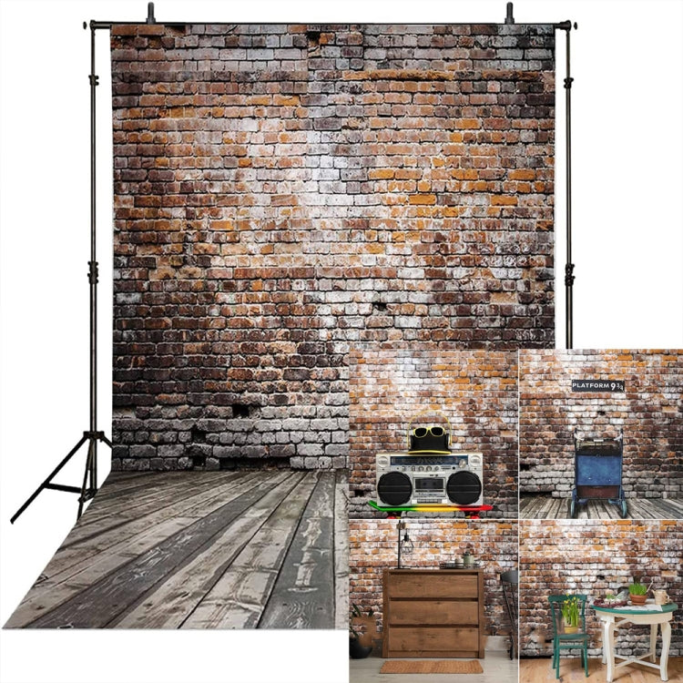 Brick Wall and Wooden Floor Photography Background 2.1m x 1.5m Enhance your Photography Sessions