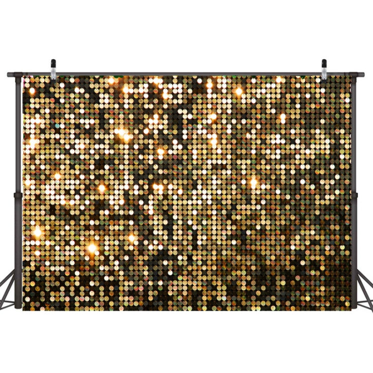 Shiny Decorative Photography Background Cloth with Gold Flashing Light Effect