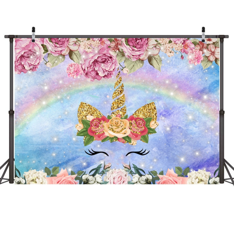Unicorn Photography Background Cloth with Realistic 3D Printing (2.1m x 1.5m)