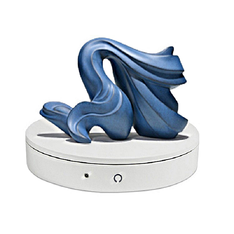 Electric Rotating Display Stand Turntable with Adjustable Speed and Chinese Plug (White)