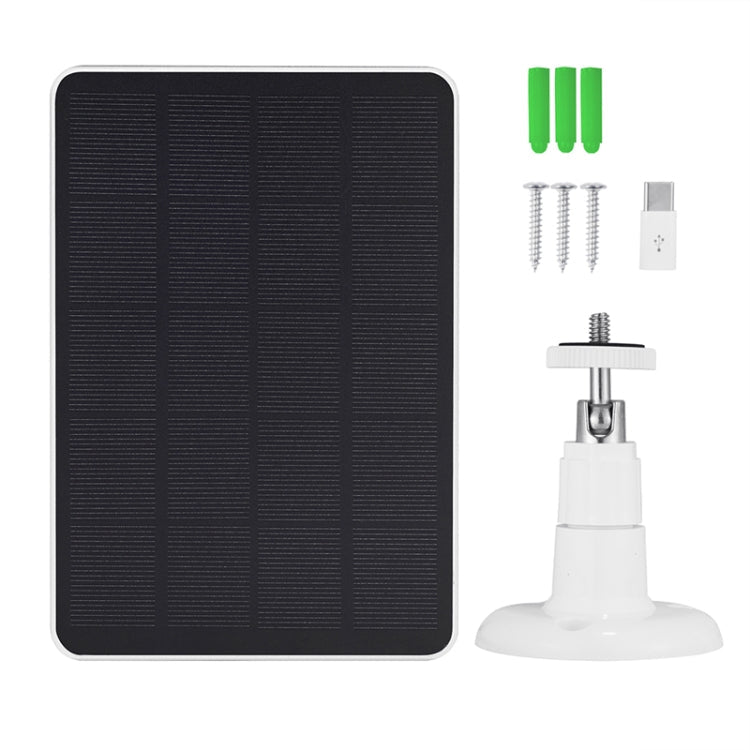 Solar-Powered Surveillance Camera Doorbell Charging Pad (Black)