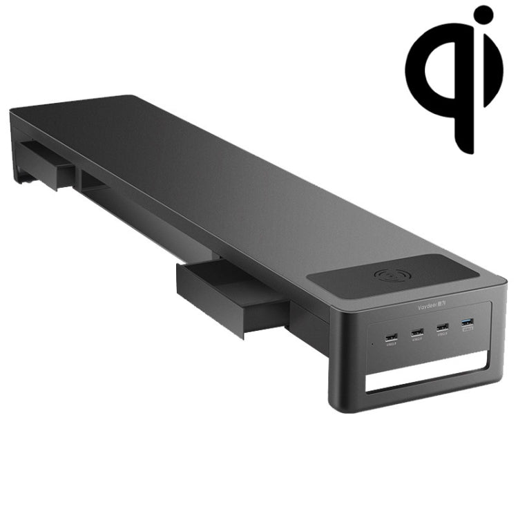 Vaydeer Desktop Monitor Stand with Drawer and Wireless Charger