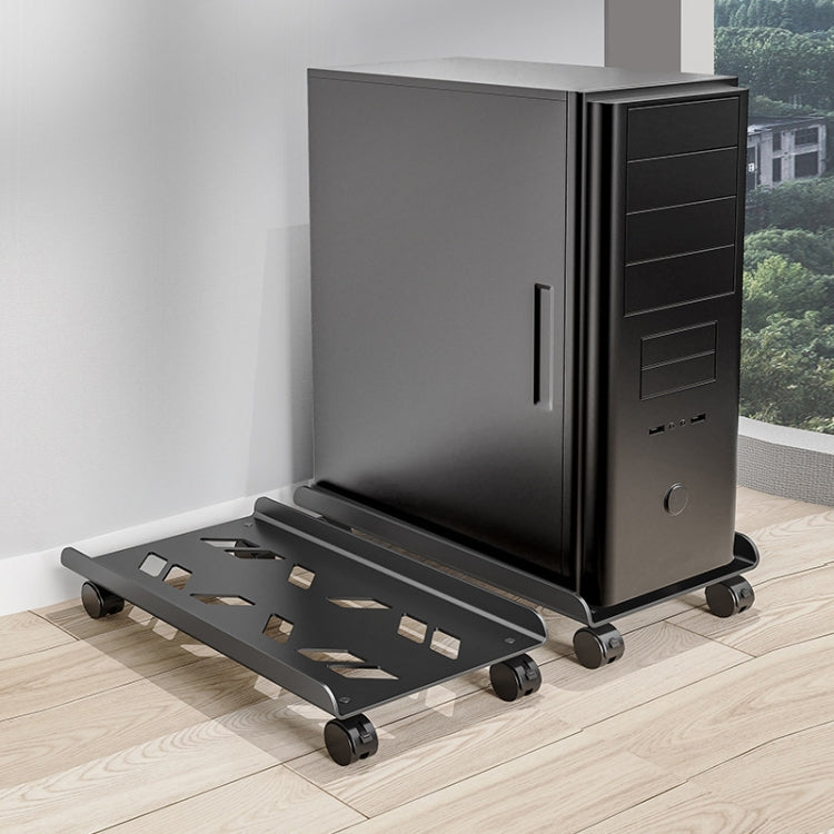 Office Desktop Computer Host Removable Bracket Shelf with 360° Rotation