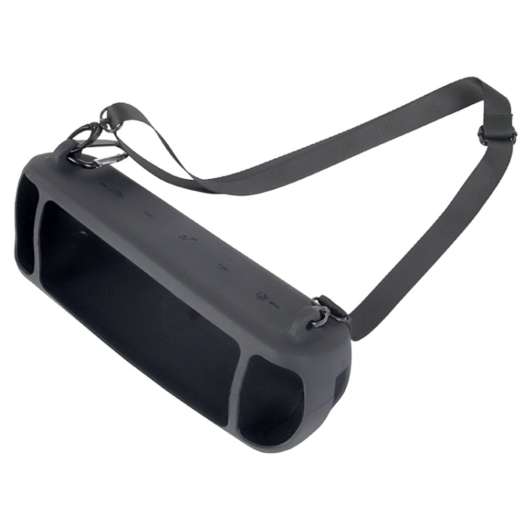 Anker Soundcore Motion+ Silicone Case with Shock Absorption and Carrying Strap (Black)