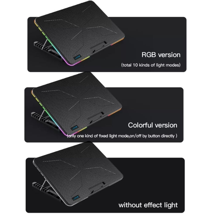 CoolCold F5 Colorful Edition Laptop Radiator Bracket with Adjustable Desk Cooler