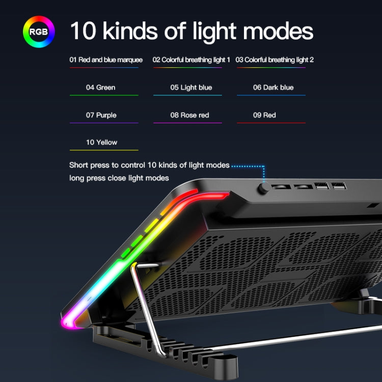 Fantasy Edition CoolCold F5 Laptop Radiator Bracket with Adjustable Laptop Cooler for Office Desk
