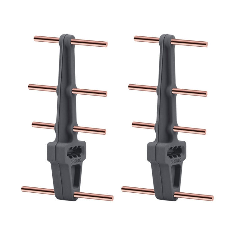 Enhanced Remote Control Signal Antenna Signal Enhancer for DJI FPV Combo (Gray Red Copper)