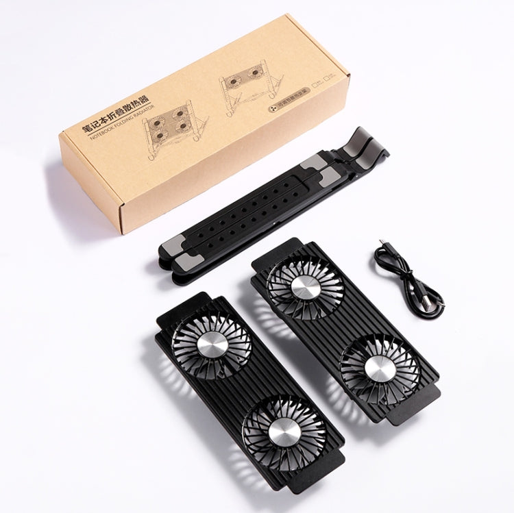Foldable Laptop Cooling Stand with Four Fans