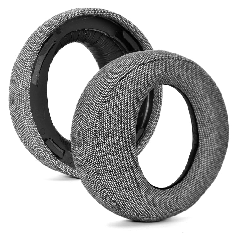 SONY PS3 PS4 7.1 Gold Headphone Sponge Covers - Burlap Grey Earpads (2 PCS)