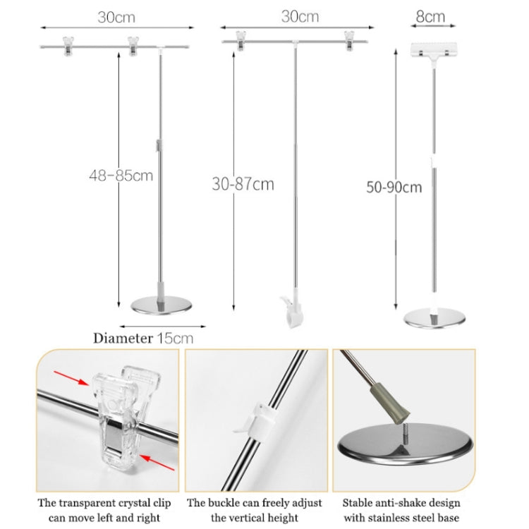 Photography Backdrop Stand with Adjustable Telescopic Modes and Stable Base