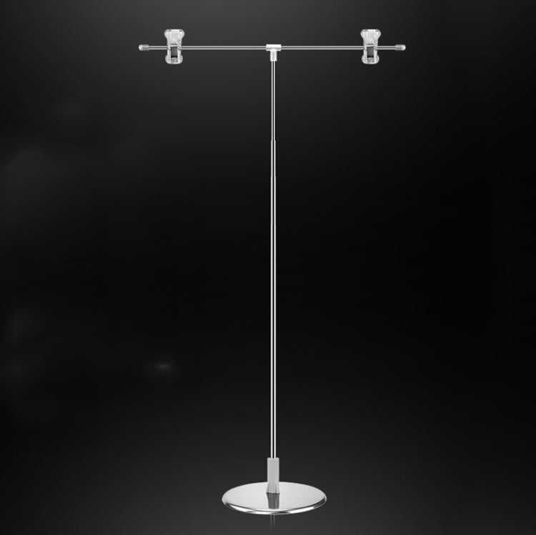 Adjustable T-Type Photography Backdrop Stand with Telescopic Modes and Crystal Clip
