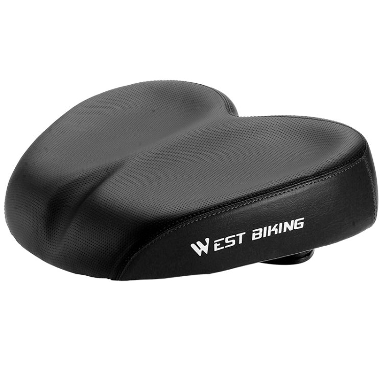 WEST BIKING Comfortable Shock-Absorbing Bicycle Saddle (Black)
