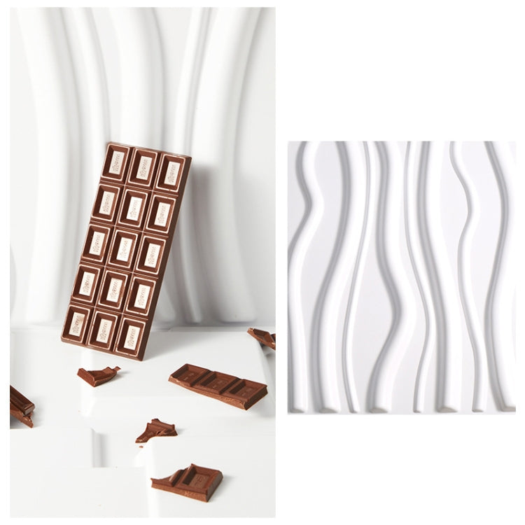 3D Waves White PVC Photo Background Board - 50 x 50cm