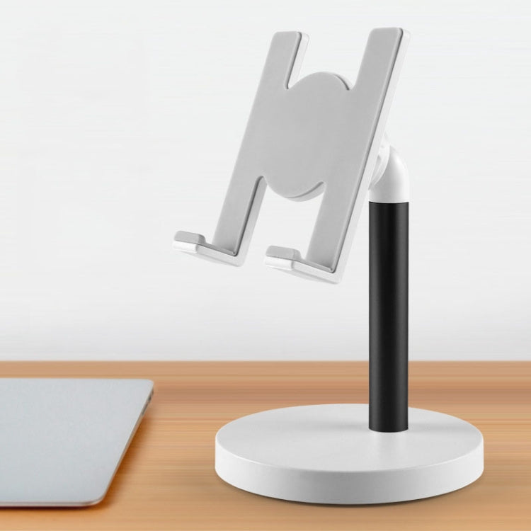 Adjustable Round Bottom Mobile Phone and Tablet Holder (Black)