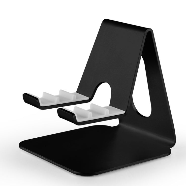 Adjustable Aluminum Lazy Phone and Tablet Holder (Black)