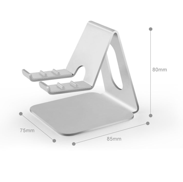 Adjustable Aluminum Lazy Phone and Tablet Holder (Black)
