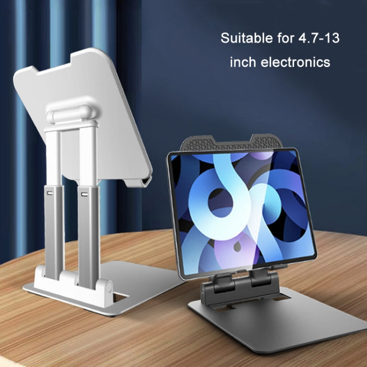 Adjustable Double Pole Bracket for Electronic Devices - White (Large)