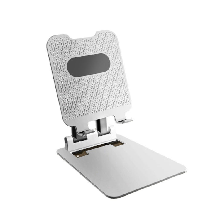 Adjustable White Tablet and Phone Folding Bracket with Double Pole Lift