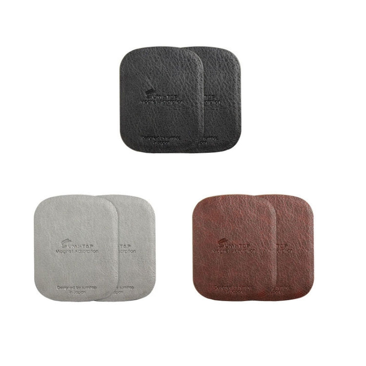 SUMITAP STHP-C40 Leather Square Magnetic Car Phone Holder (Brown)