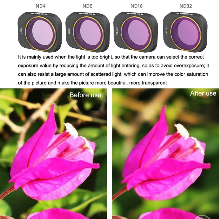 Sunnylife MM3-FI411 Mini 3 Pro Ultra-Light Adjustable Filter ND16 Color