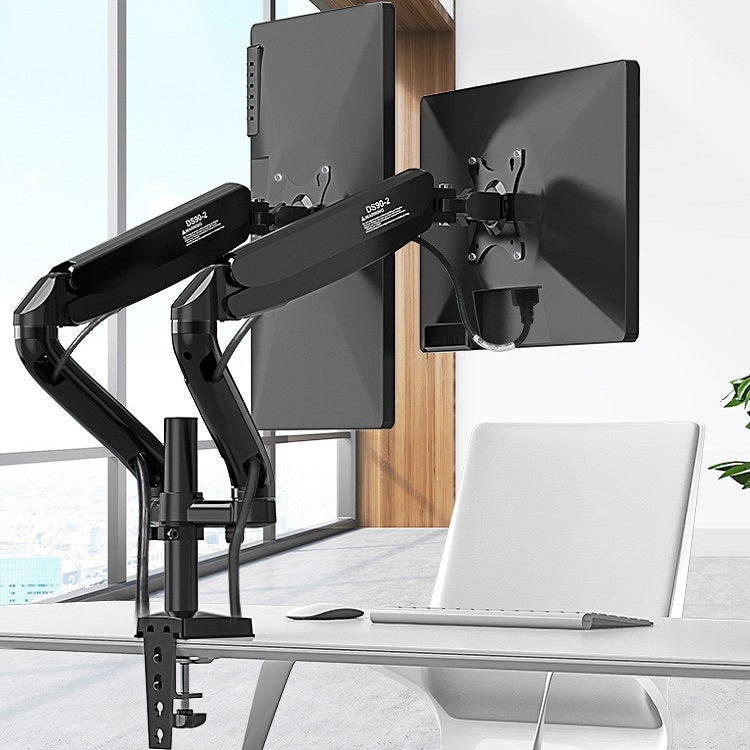 Double-Screen Air Pressure Lifting Bracket for Desktop Computer Monitors
