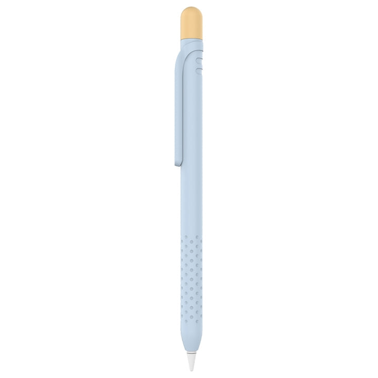 Magnetic Silicone Colorblock Pen Holder for Apple Pencil 1 - Light Blue