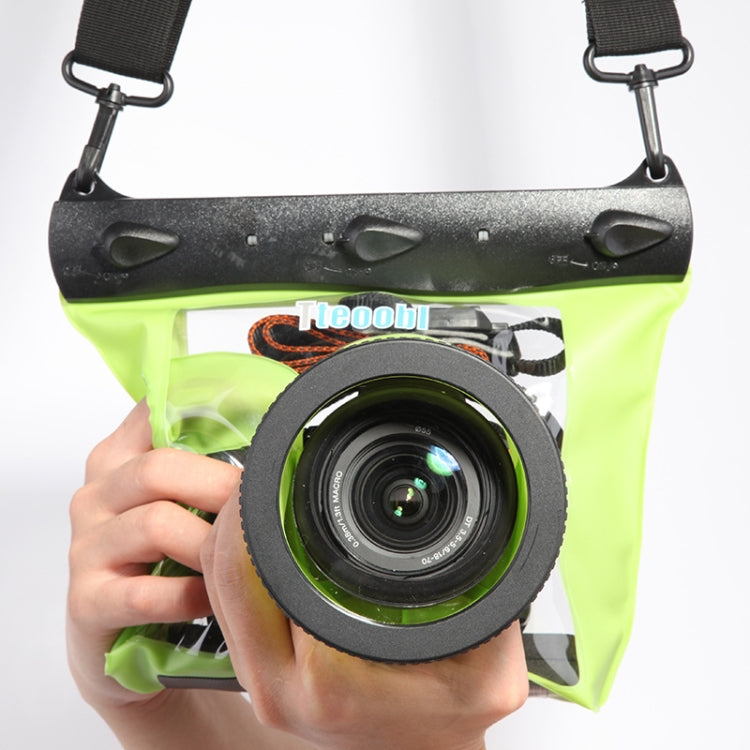 Tteoobl Medium Green 20m Underwater Diving Camera Housing Case Pouch