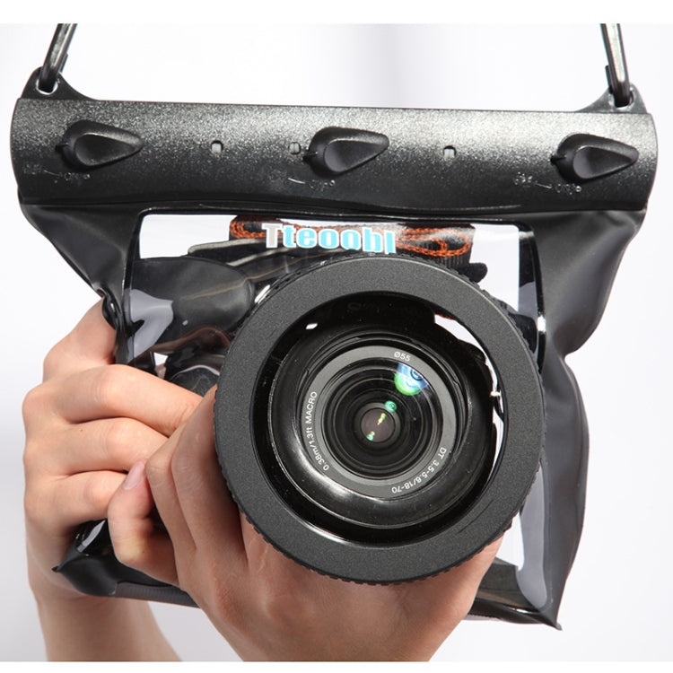 20m Waterproof Underwater Camera Housing Case Pouch (Black, Size: M)