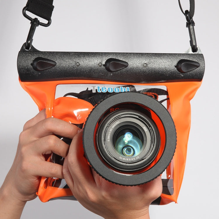 20m Underwater Diving Camera Waterproof Case for Size L Camera (Orange)