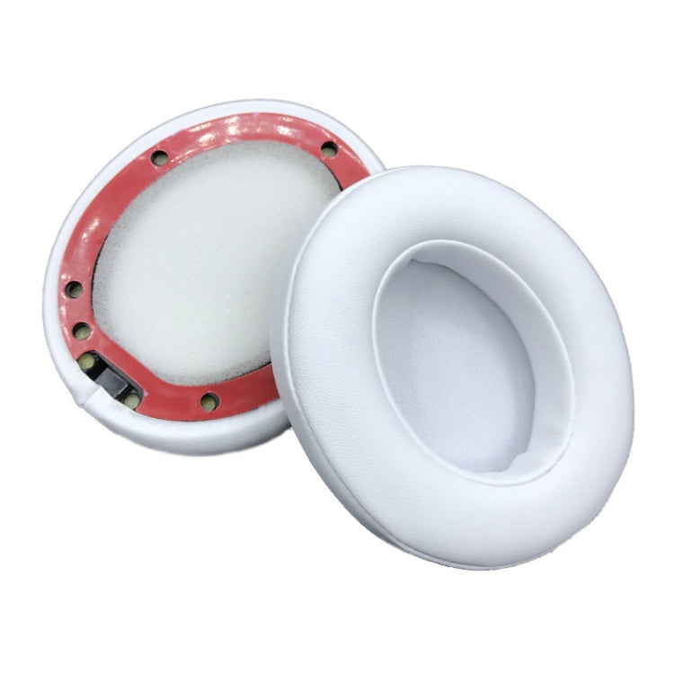Breathable Leather Headphone Covers for Beats Studio 2/3 - White (2 PCS)