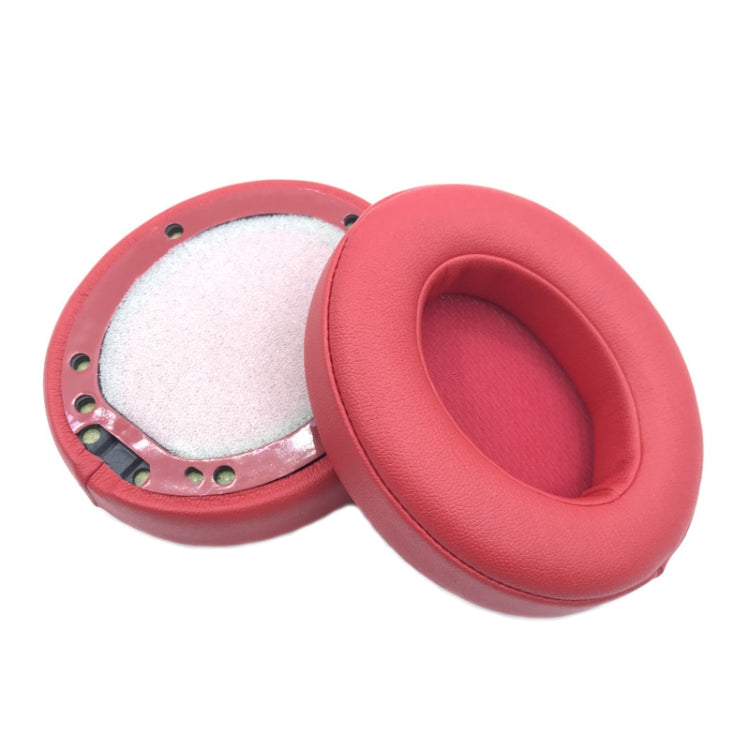 Red Leather Breathable Headphone Covers for Beats Studio 2/3 - Set of 2