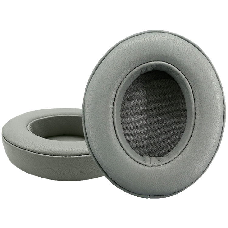 2 Pieces of Sheepskin Gray Leather Headphone Covers for Beats Studio 2/3