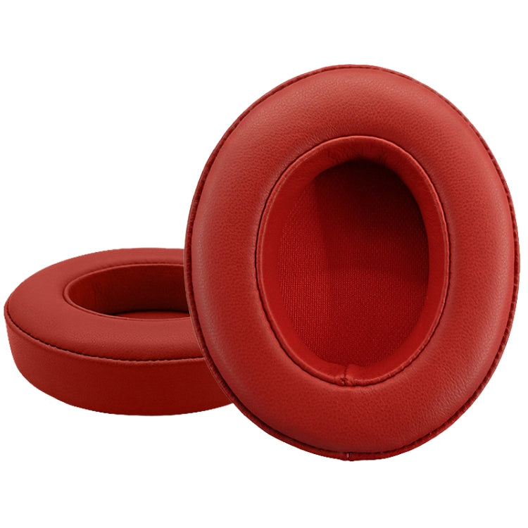2 Pieces of Red Sheepskin Leather Headphone Covers for Beats Studio 2/3