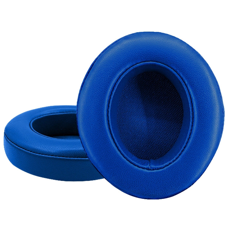 Breathable Sheepskin Blue Leather Headphone Covers for Beats Studio 2/3 - Set of 2